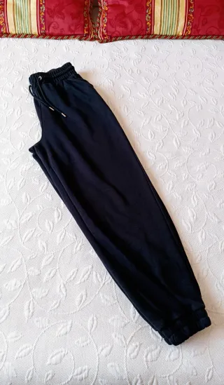 Pantalón chándal negro bolsillos TALLA L-XL