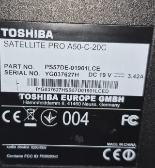 Portátil Toshiba Core i7 Negro