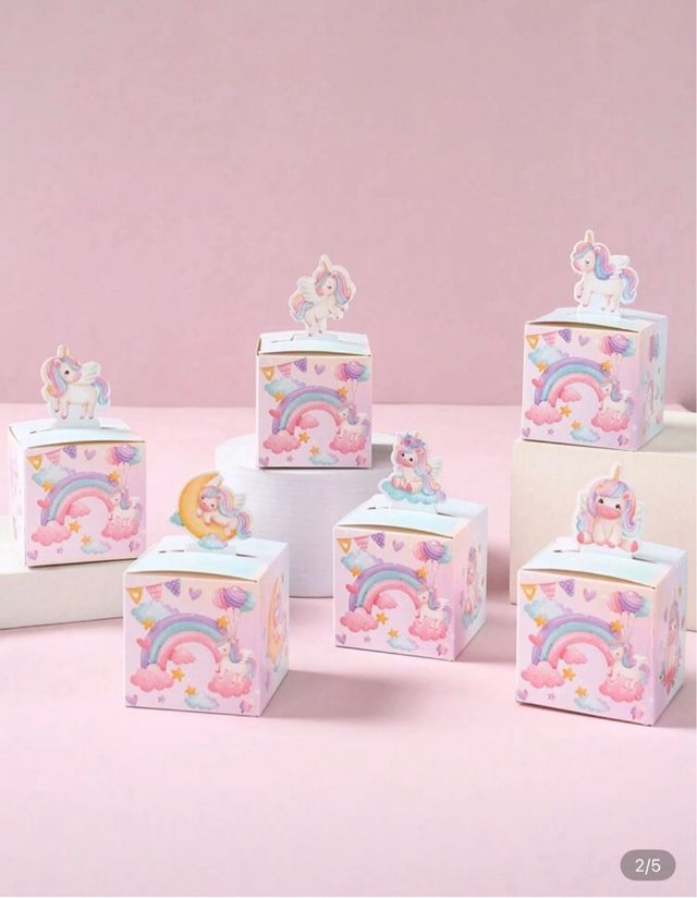 set Unicorno Happy Birthday con Velo