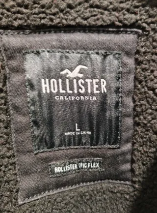 Cazadora vaquera Hollister negra Talla L