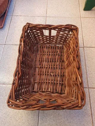 2 Ceste in vimini rettangolari