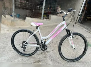 Bicicleta Lombardo Niña Blanca y Rosa
