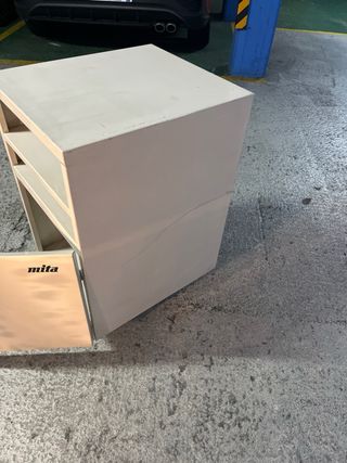 Cajonera Mita metal beige