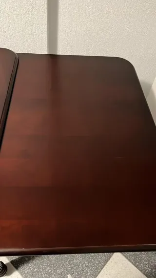 Mesa de comedor extensible de madera