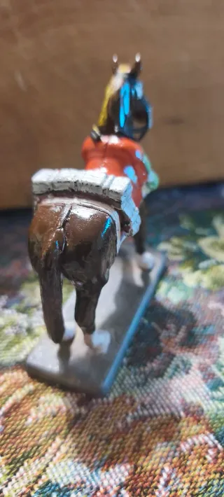 Miniatura Cavallo Di Metallo Cuirassier Prussia 18