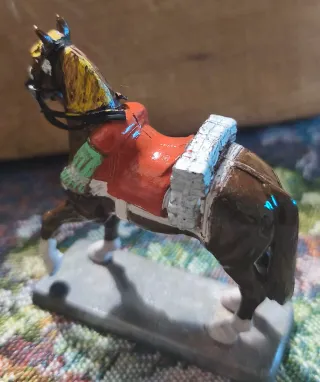 Miniatura Cavallo Di Metallo Cuirassier Prussia 18