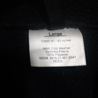 Polartec Militar US Army. Talla L