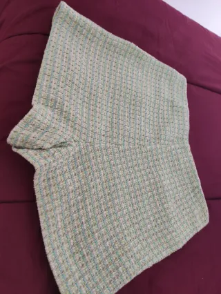 Falda pantalón zara  verde y multicolor