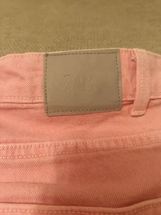 Pantalones Zara Rosa Talla M/38