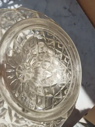 Plafoniera in vetro trasparente