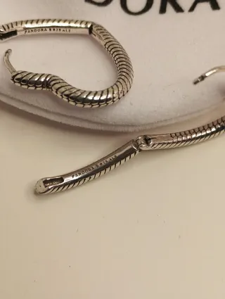 Pendientes Corazón Pandora Plata