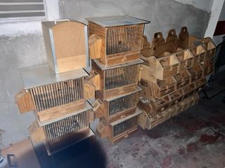 Jaulas perdiz con reclamo, puestos portátiles