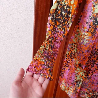 Bershka Vestido Colorido estilo 70s (Original 35€)