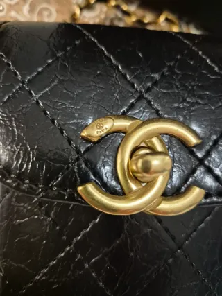 Bolso Chanel Negro con Correa y Monedero