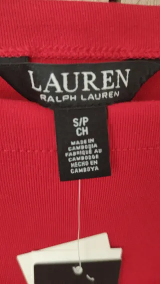 Blusa Roja Lauren Ralph Lauren Talla S