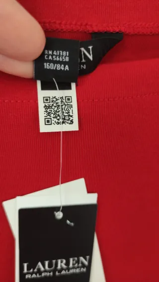 Blusa Roja Lauren Ralph Lauren Talla S