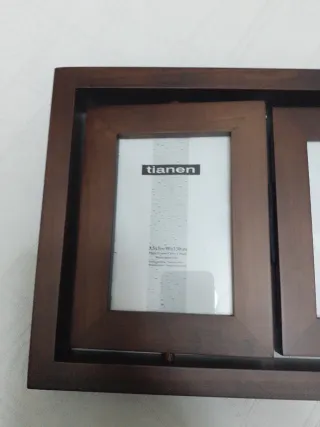 Marco de fotos madera 3 fotos