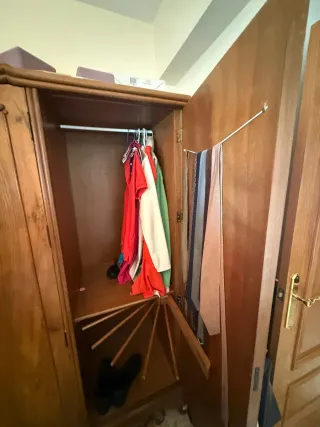 Armario madera mediados siglo XX madera de caoba.