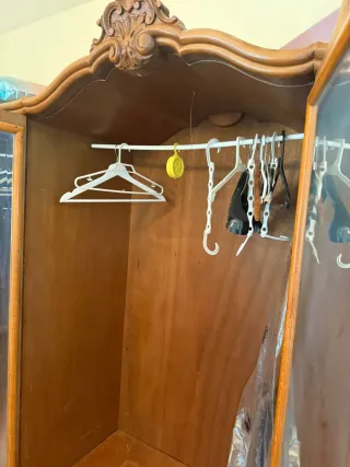 Armario madera mediados siglo XX madera de caoba.