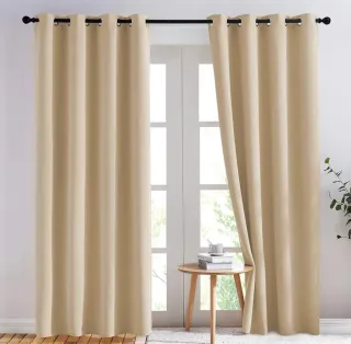 2/Cortinas Beige Studio Home 140x260cm