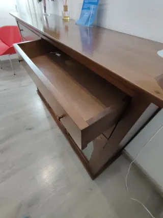 Aparador Madera Cerezo con Puertas Cristal