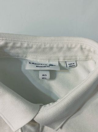 Polo Lacoste Bianco Uomo Taglia L