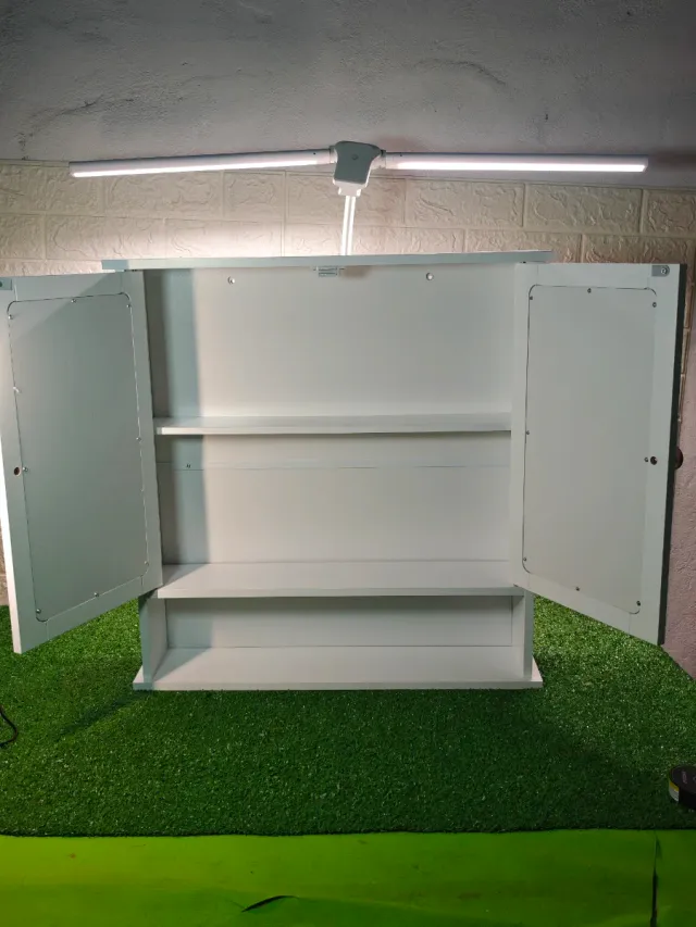 Armario Baño Kleankin con Espejo Blanco