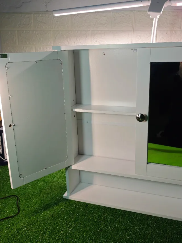 Armario Baño Kleankin con Espejo Blanco