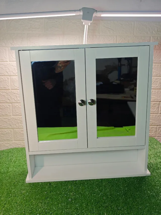 Armario Baño Kleankin con Espejo Blanco