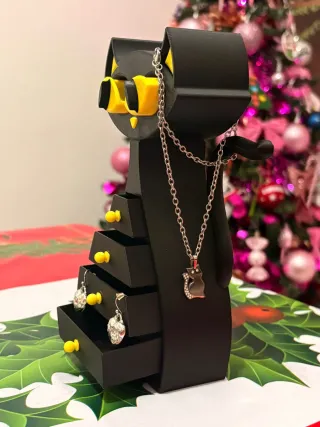 Portagioie Gatto Nero con Cassetti