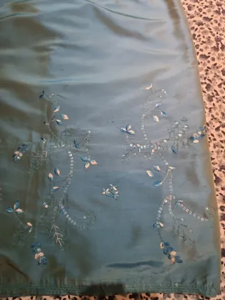 Vestido Studio Classics Seda Natural Azul