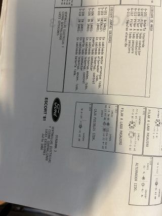 FORD ESCORT MK3 MANUAL ANOMALIAS ELECTRICAS 1.6