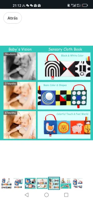 Juguetes Bebes 0-12 Meses, Libro Interactivo Bebe