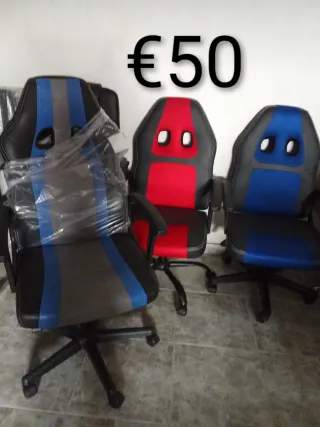 Sedia da Gaming Nera e Grigia