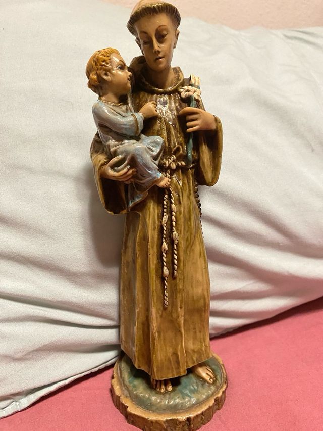 Figura Antigua San Antonio con Niño