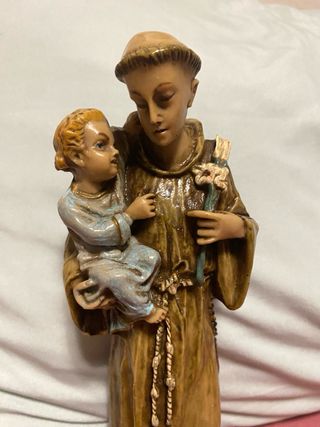 Figura Antigua San Antonio con Niño