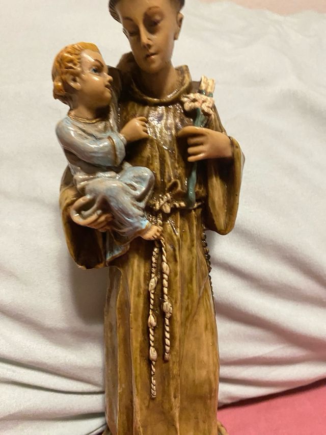 Figura Antigua San Antonio con Niño