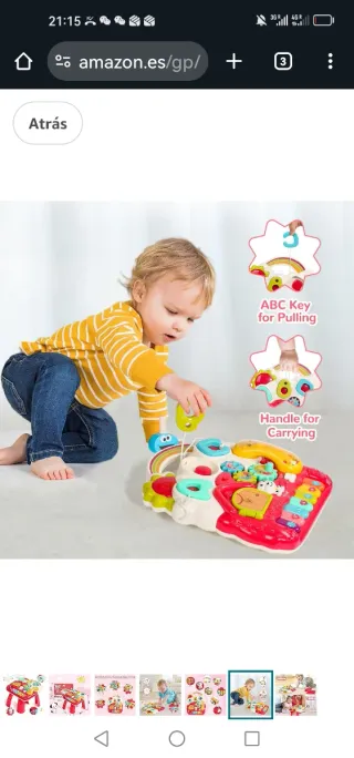 Mesa de actividades 6 en 1 para bebés