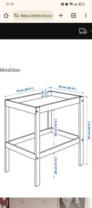 Cambiatore per Bambini in Legno Ikea