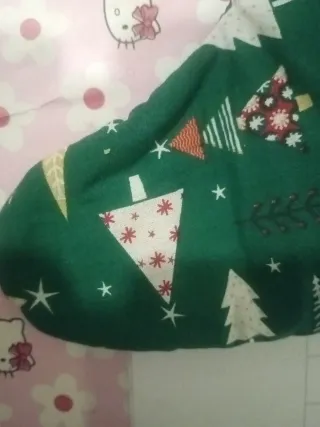 Calzino di Natale Alberi Verdi