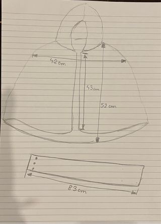 Capa niña comunión teja