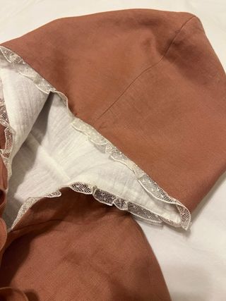 Capa niña comunión teja