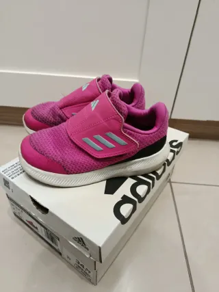 Adidas bambina n.27 rosa con strappo