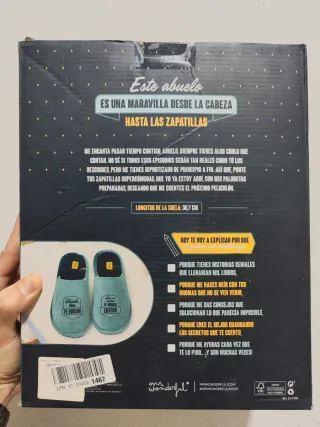 Zapatillas de casa, Talla 44-46, Regalo P/Abuelo