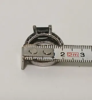 Anillo antiguo de colección Plata Negro unico