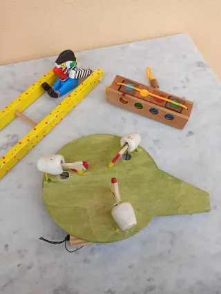 Set 3 giochi artigianali in legno
