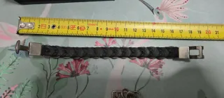 Pulsera UNO de 50 Cuero y Plata