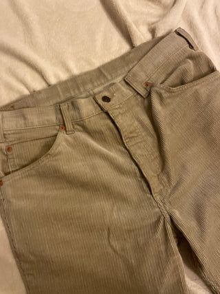 Jeans Levi's Canteen Velluto Beige Vintage