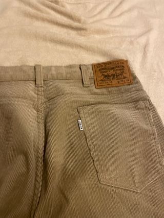 Jeans Levi's Canteen Velluto Beige Vintage