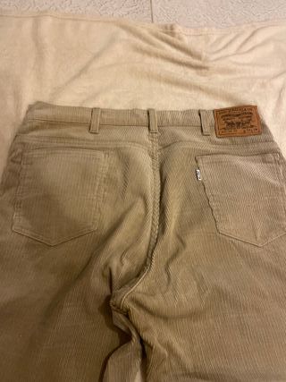 Jeans Levi's Canteen Velluto Beige Vintage